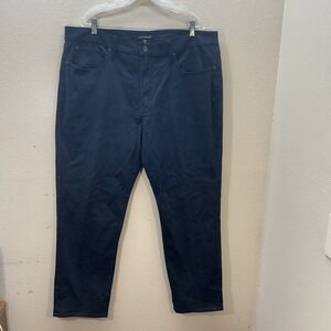 Lucky Brand 121 Slim Straight Navy Blue Men's Chino Pants Size 40x32